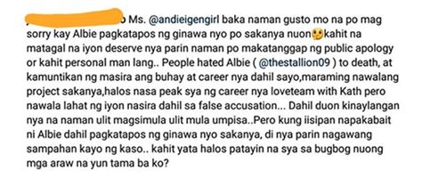albie castillo|Albie Casiño apologizes to ex Andi Eigenmann for calling her .